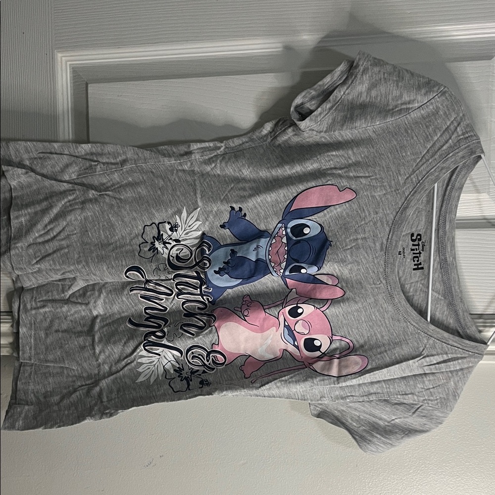 Disney Gray Stitch & Angel Kids T-Shirt